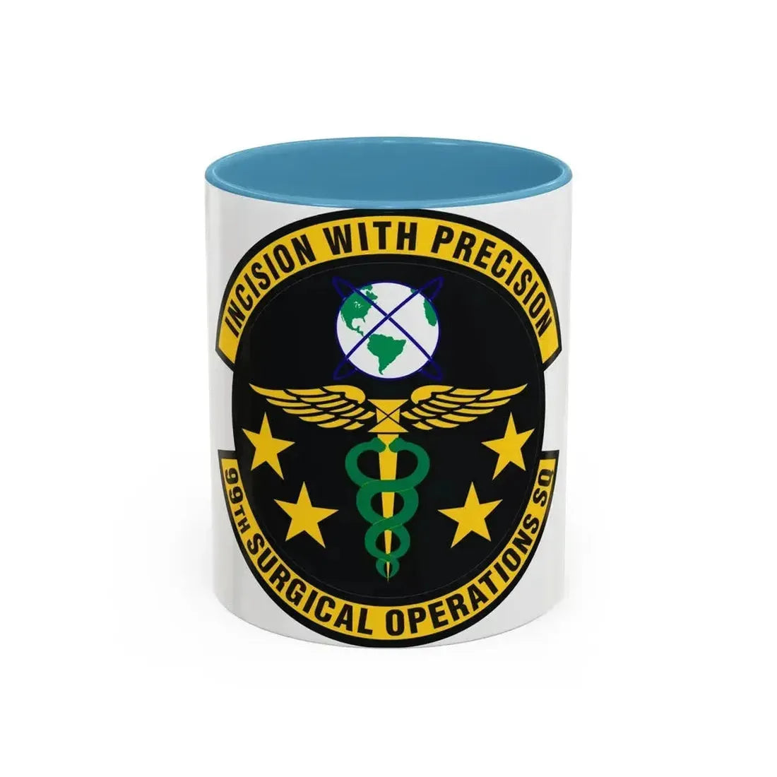 99th Surgical Operations Squadron (U.S. Air Force) Accent Coffee Mug 11oz Light Blue - Go Mug Yourself