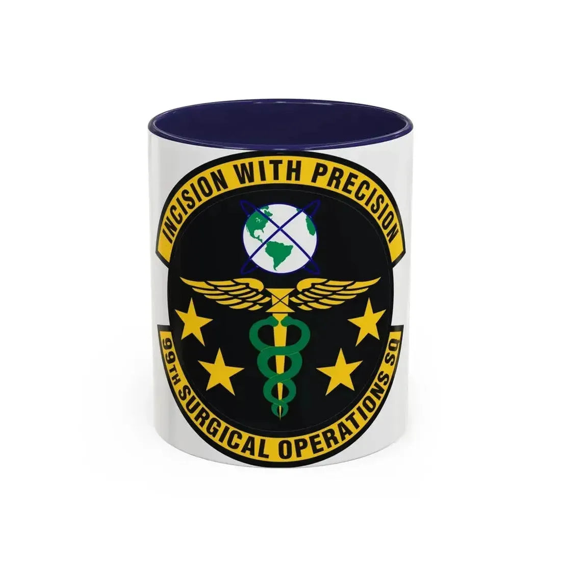 99th Surgical Operations Squadron (U.S. Air Force) Accent Coffee Mug 11oz Navy - Go Mug Yourself