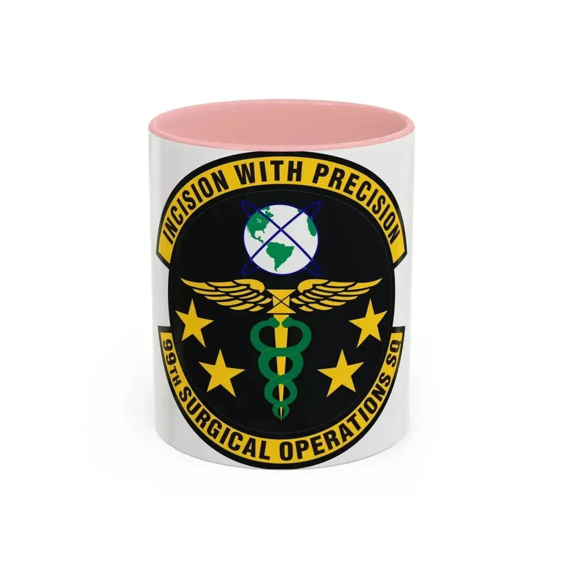 99th Surgical Operations Squadron (U.S. Air Force) Accent Coffee Mug 11oz Pink - Go Mug Yourself