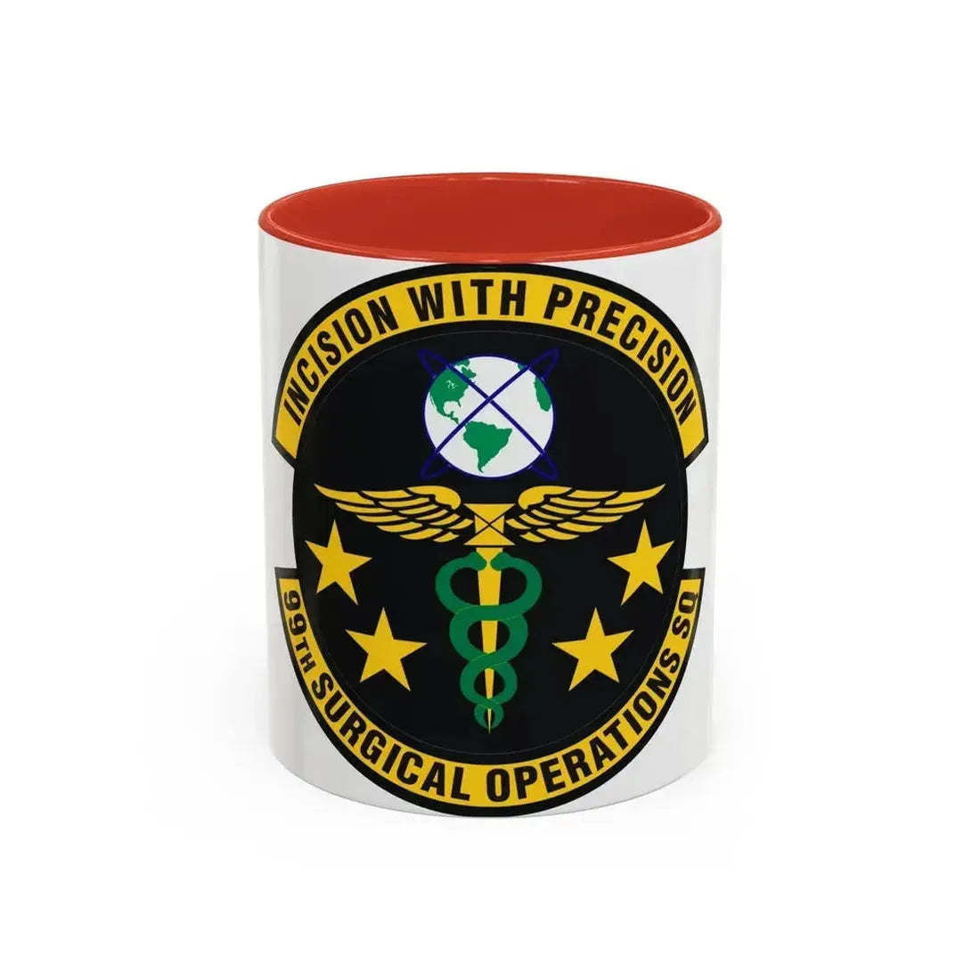99th Surgical Operations Squadron (U.S. Air Force) Accent Coffee Mug 11oz Red - Go Mug Yourself