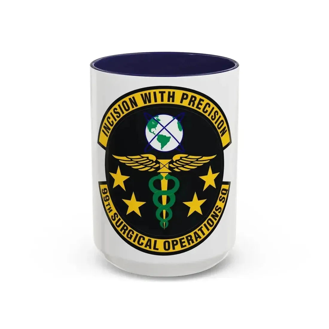 99th Surgical Operations Squadron (U.S. Air Force) Accent Coffee Mug 15oz Navy - Go Mug Yourself