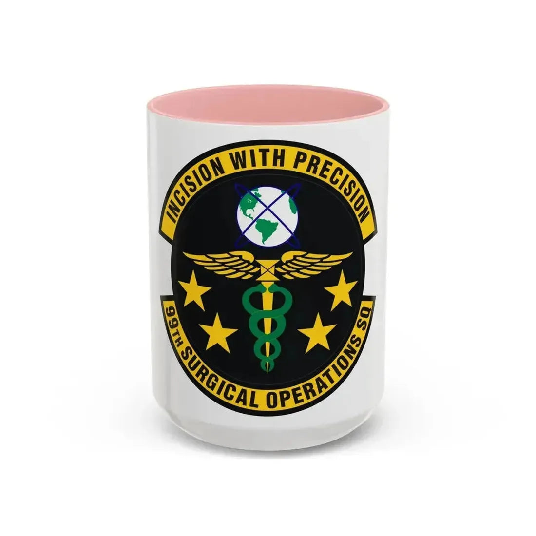 99th Surgical Operations Squadron (U.S. Air Force) Accent Coffee Mug 15oz Pink - Go Mug Yourself