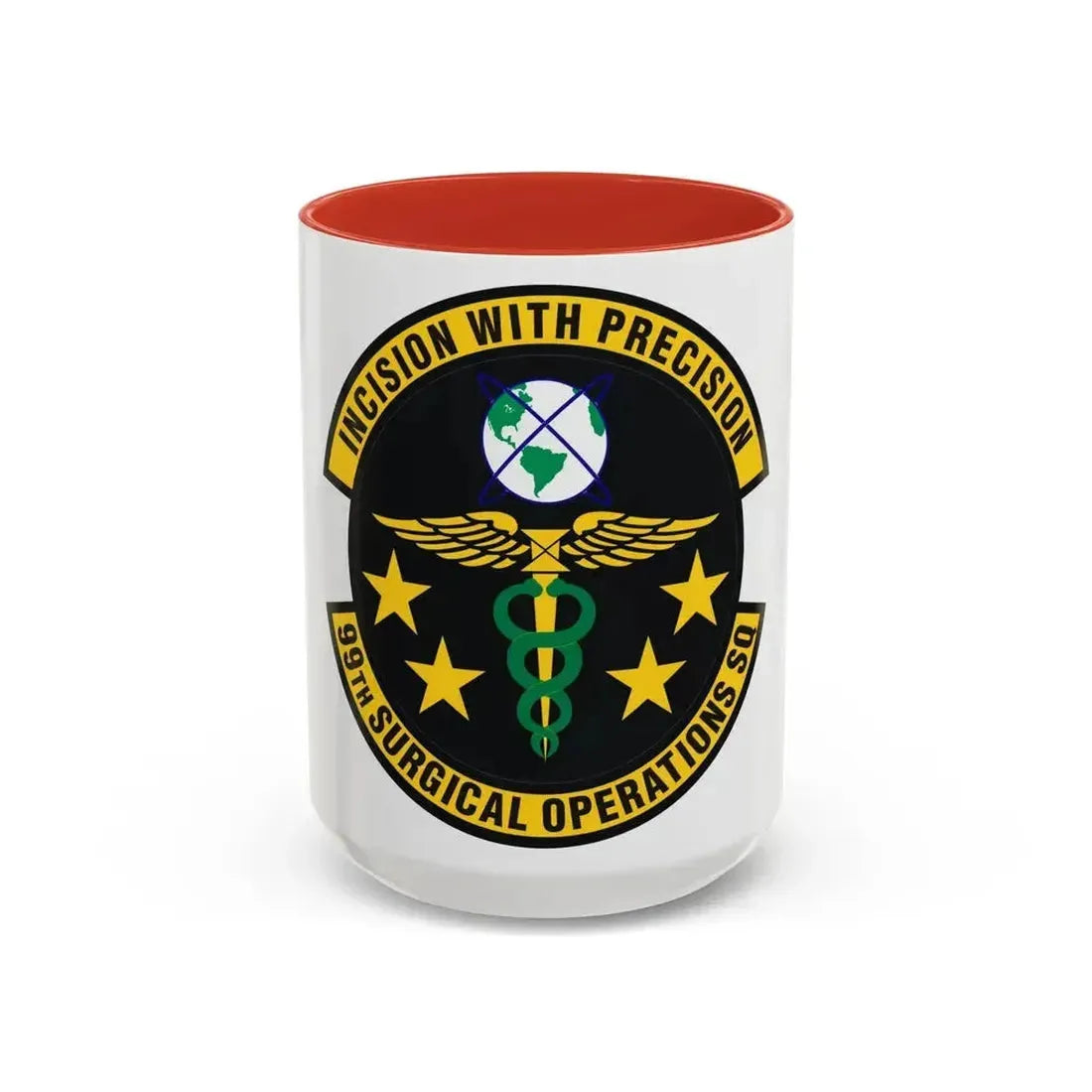99th Surgical Operations Squadron (U.S. Air Force) Accent Coffee Mug 15oz Red - Go Mug Yourself