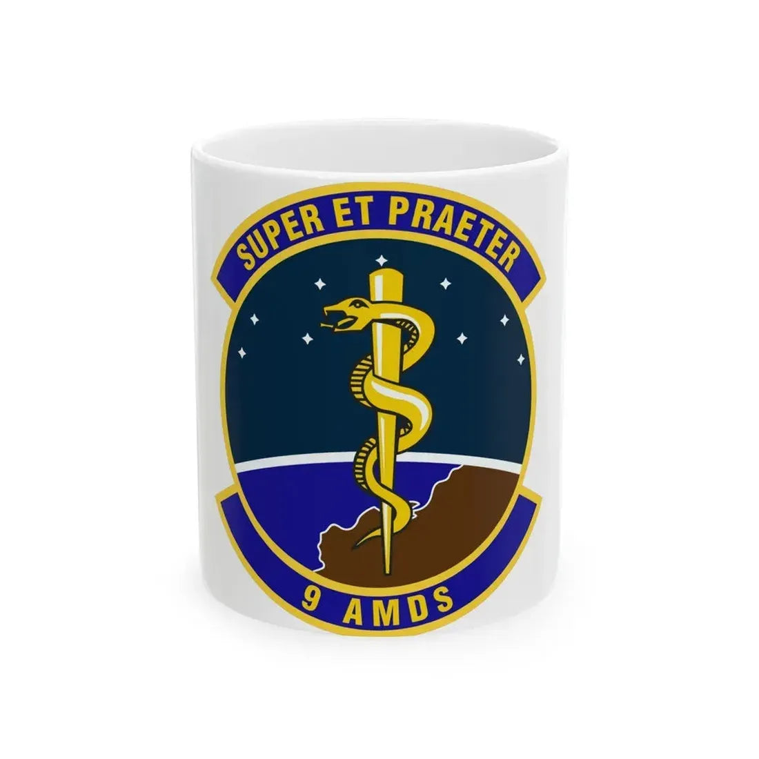 9th Aerospace Medicine Squadron (U.S. Air Force) White Coffee Mug - Go Mug Yourself
