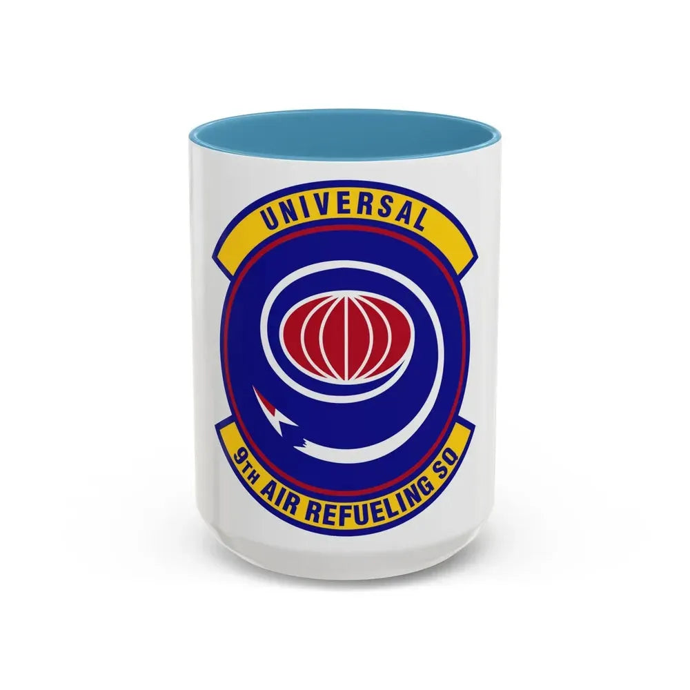 9th Air Refueling Squadron (U.S. Air Force) Accent Coffee Mug 15oz Light Blue - Go Mug Yourself