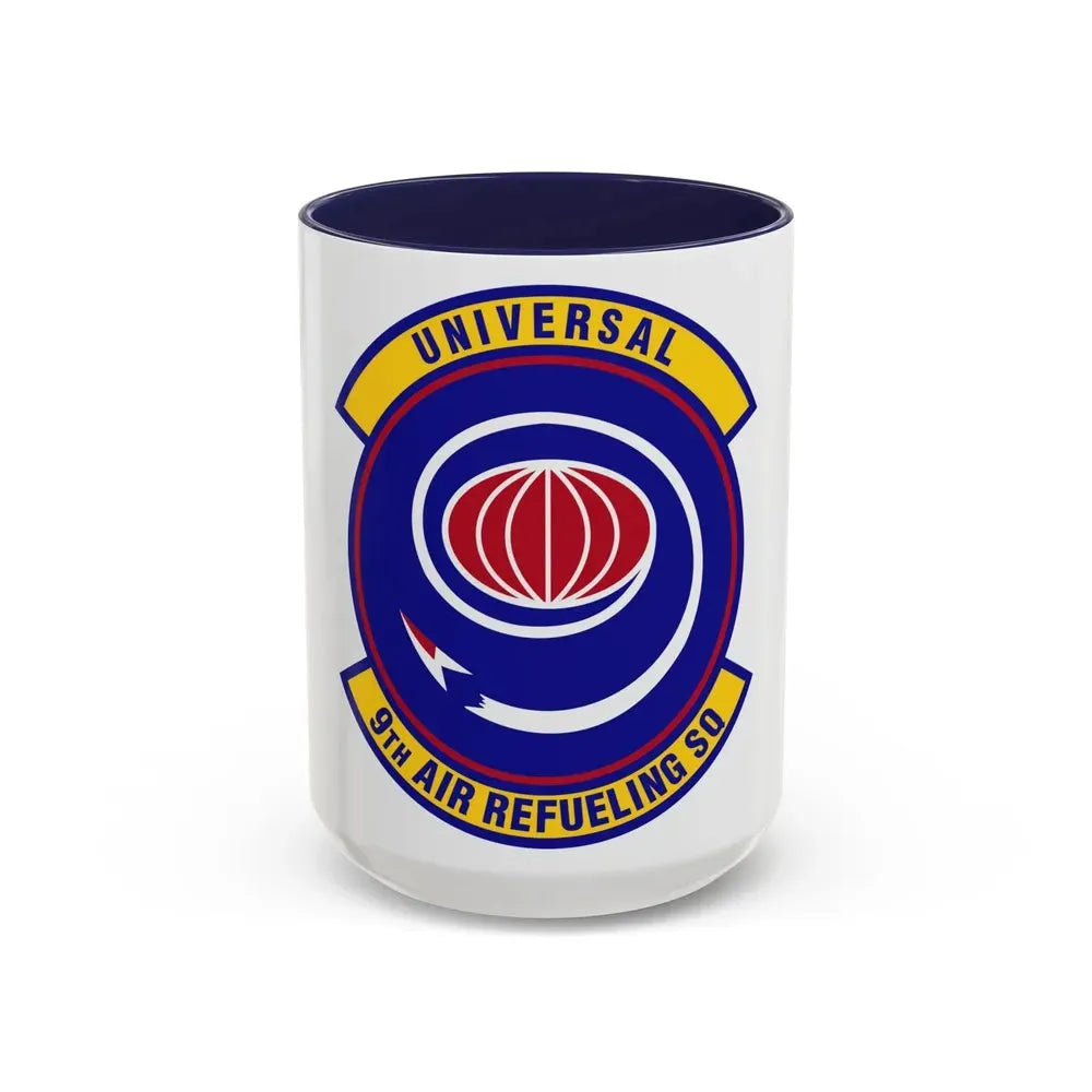 9th Air Refueling Squadron (U.S. Air Force) Accent Coffee Mug 15oz Navy - Go Mug Yourself