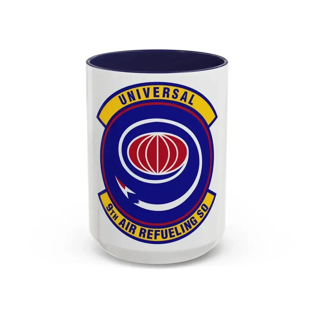 9th Air Refueling Squadron (U.S. Air Force) Accent Coffee Mug 15oz Navy - Go Mug Yourself