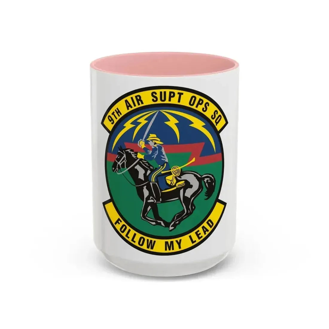 9th Air Support Operations Squadron (U.S. Air Force) Accent Coffee Mug 15oz Pink - Go Mug Yourself