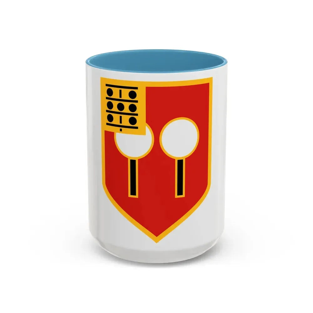 9th Field Artillery Regiment (U.S. Army) Accent Coffee Mug 15oz Light Blue - Go Mug Yourself