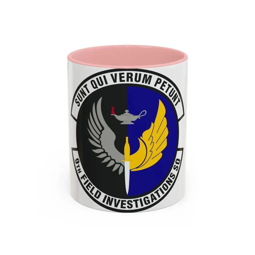 9th Field Investigations Squadron (U.S. Air Force) Accent Coffee Mug 11oz Pink - Go Mug Yourself