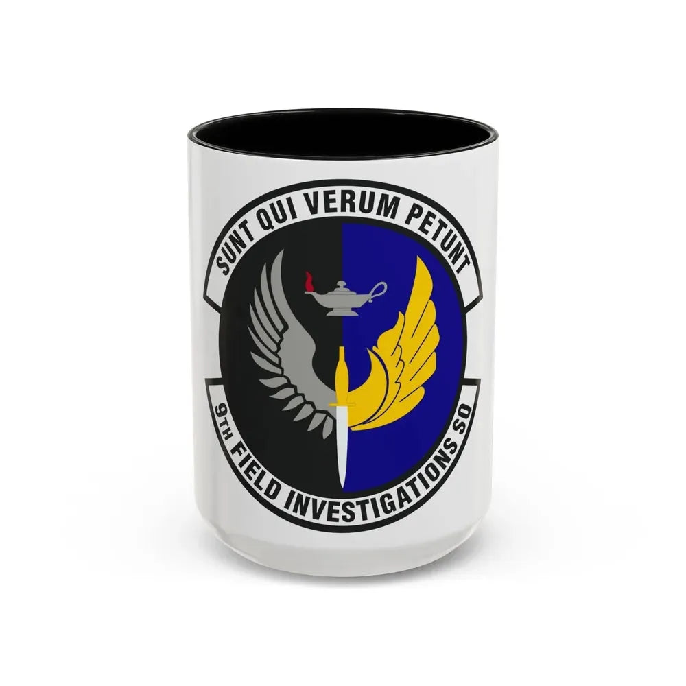 9th Field Investigations Squadron (U.S. Air Force) Accent Coffee Mug 15oz Black - Go Mug Yourself