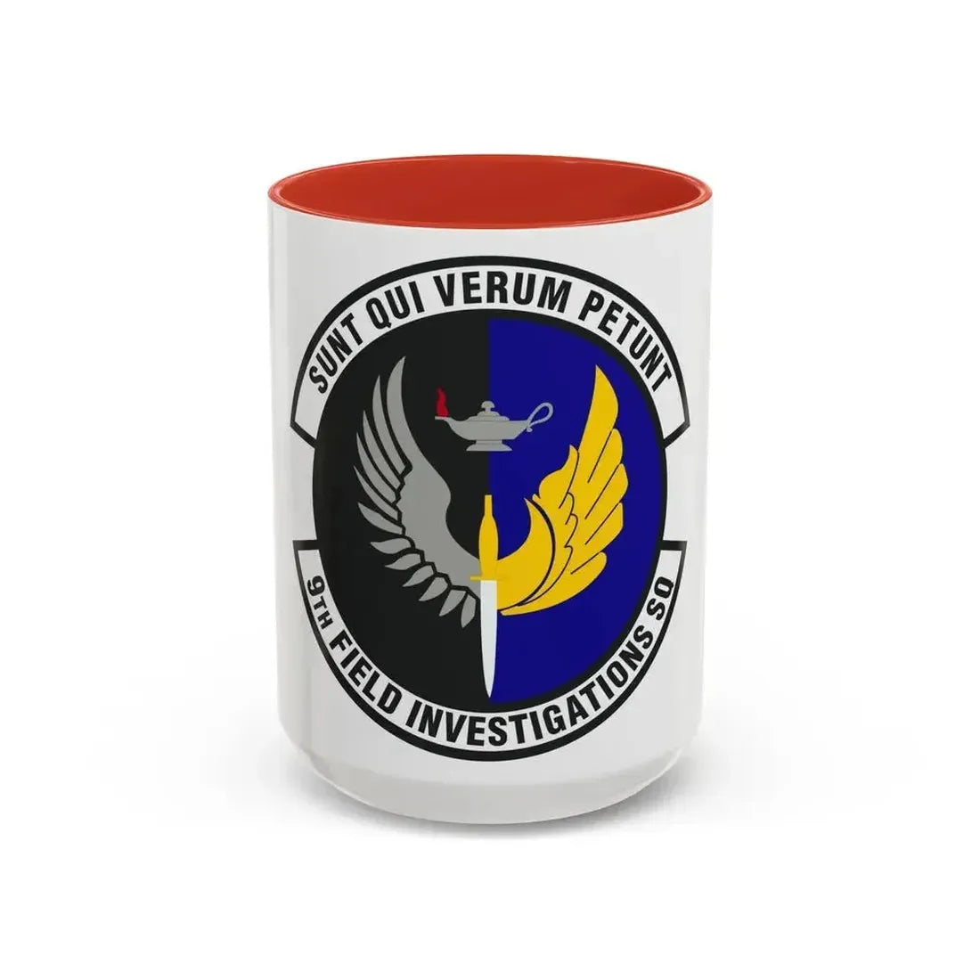 9th Field Investigations Squadron (U.S. Air Force) Accent Coffee Mug 15oz Red - Go Mug Yourself