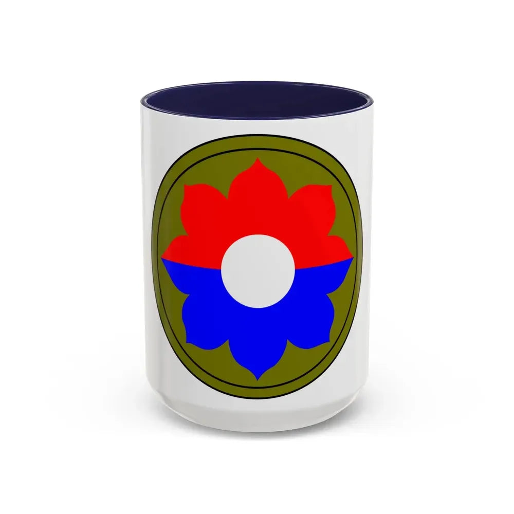 9th Infantry Division patch (U.S. Army) Accent Coffee Mug 15oz Navy - Go Mug Yourself