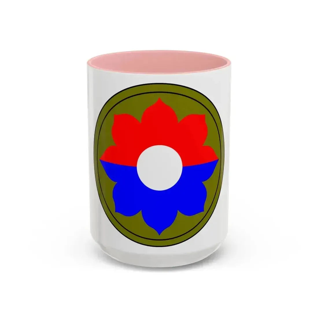 9th Infantry Division patch (U.S. Army) Accent Coffee Mug 15oz Pink - Go Mug Yourself