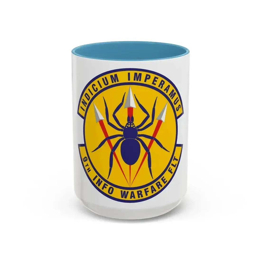 9th Information Warfare Flight (U.S. Air Force) Accent Coffee Mug 15oz Light Blue - Go Mug Yourself
