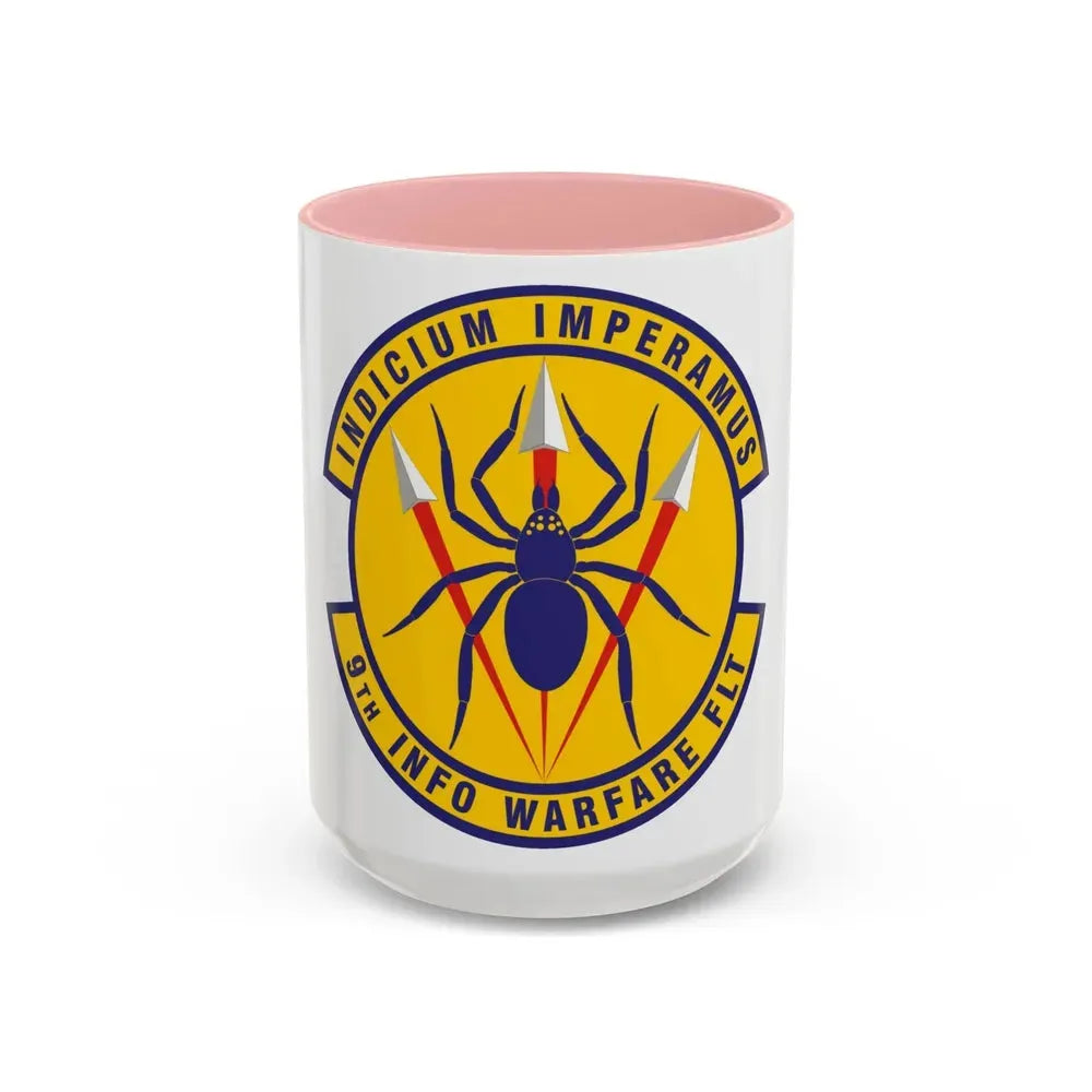 9th Information Warfare Flight (U.S. Air Force) Accent Coffee Mug 15oz Pink - Go Mug Yourself