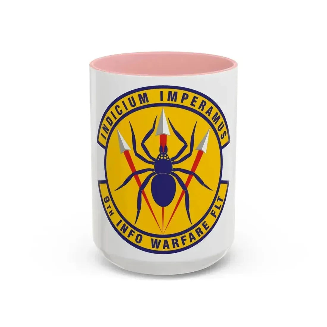 9th Information Warfare Flight (U.S. Air Force) Accent Coffee Mug 15oz Pink - Go Mug Yourself