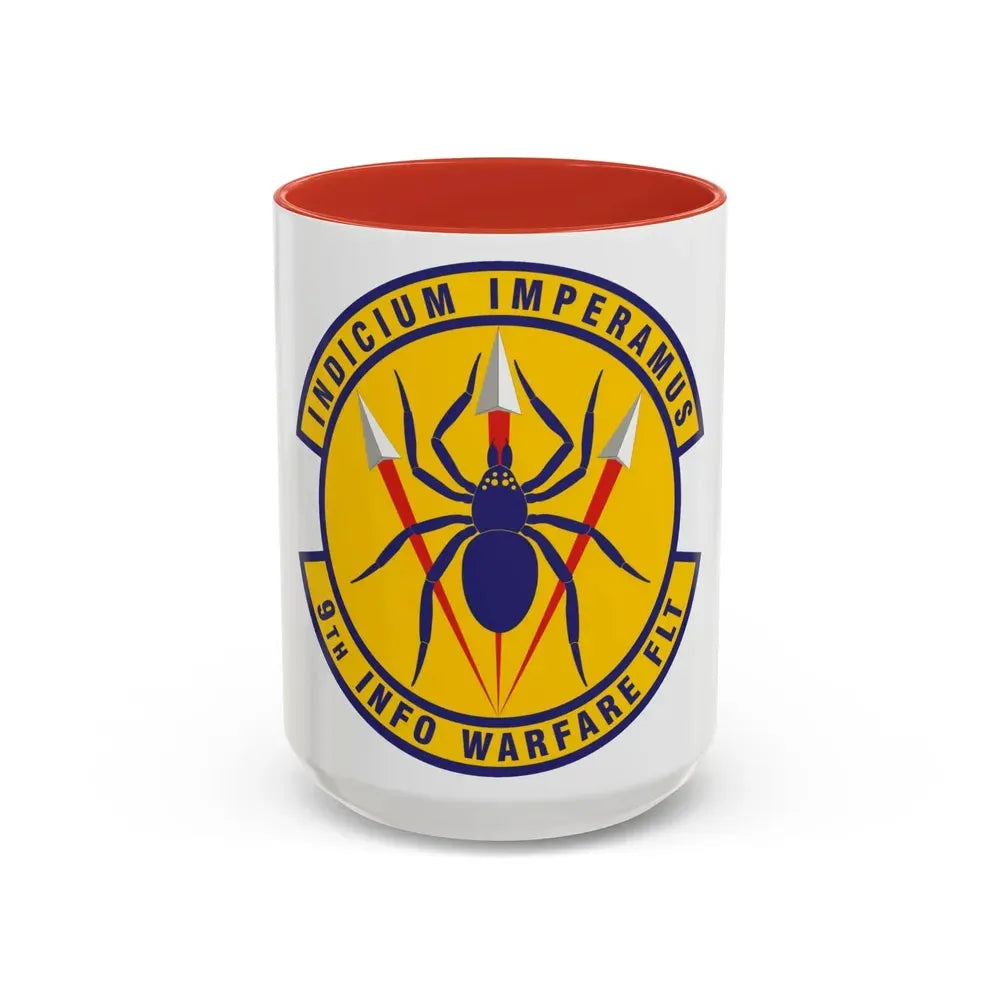 9th Information Warfare Flight (U.S. Air Force) Accent Coffee Mug 15oz Red - Go Mug Yourself