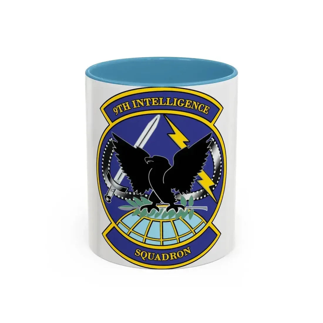 9th Intelligence Sq (U.S. Air Force) Accent Coffee Mug 11oz Light Blue - Go Mug Yourself