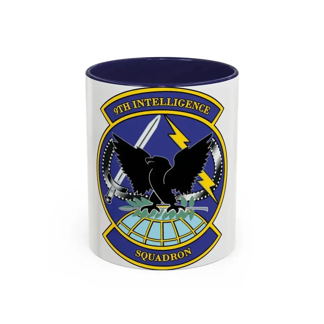 9th Intelligence Sq (U.S. Air Force) Accent Coffee Mug 11oz Navy - Go Mug Yourself