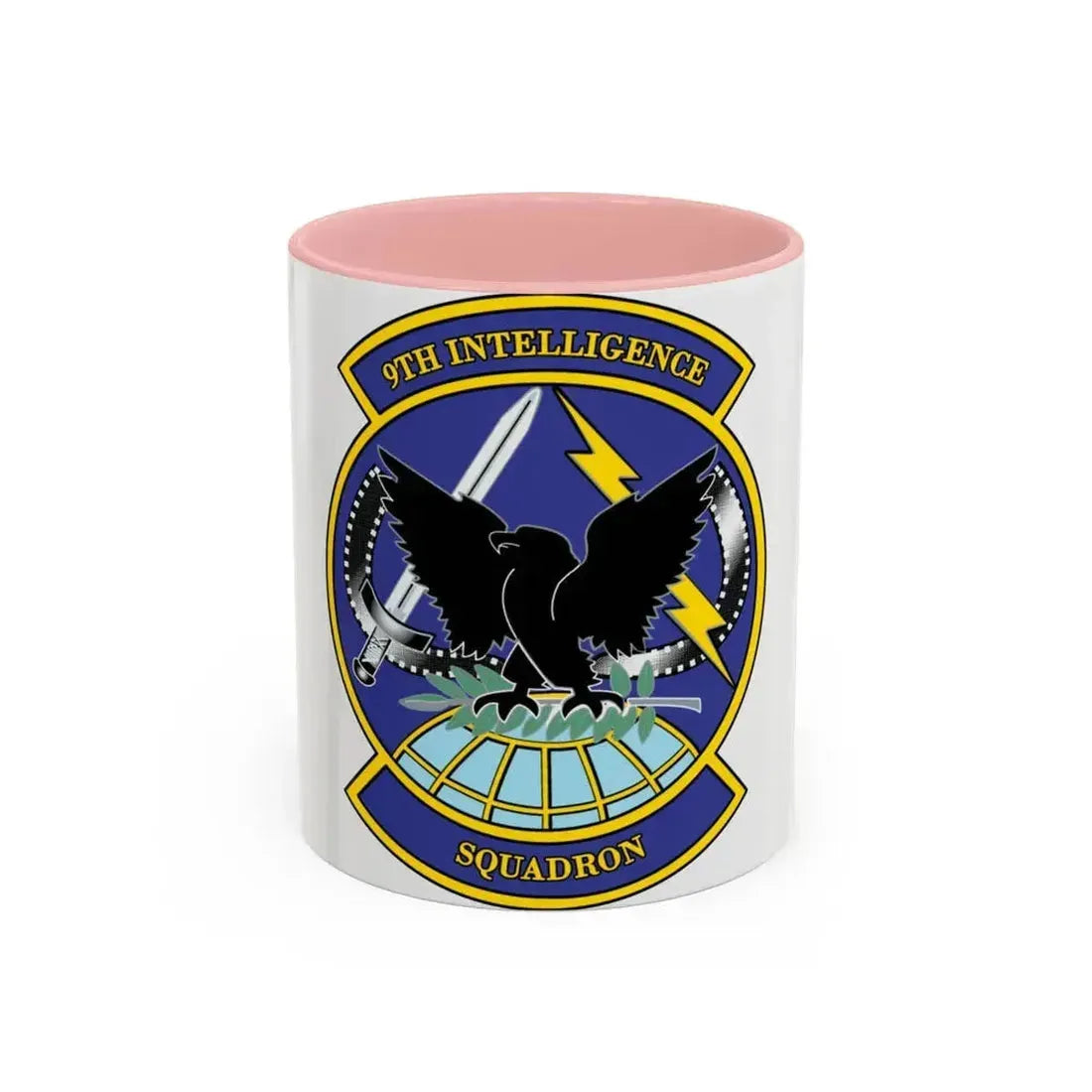9th Intelligence Sq (U.S. Air Force) Accent Coffee Mug 11oz Pink - Go Mug Yourself