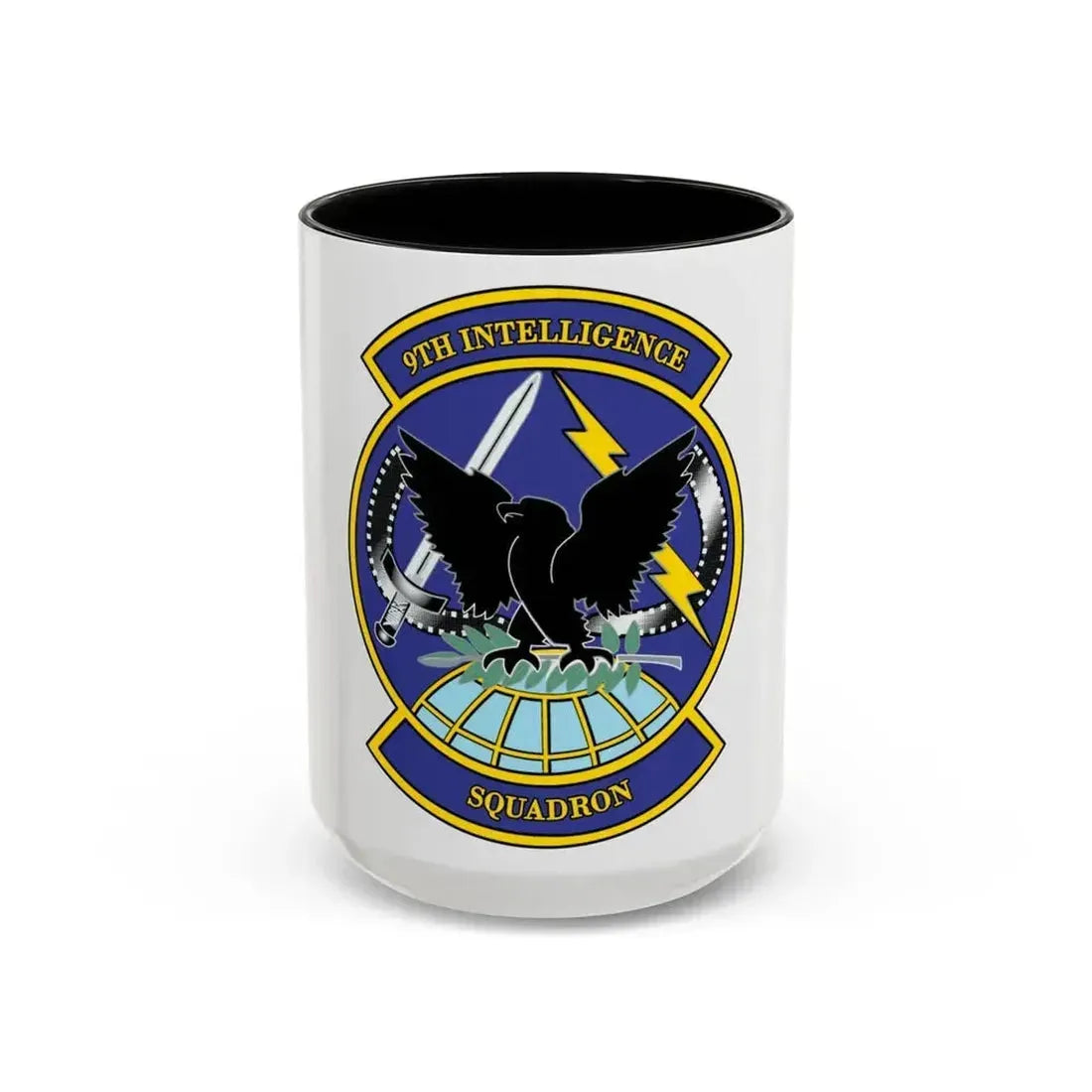 9th Intelligence Sq (U.S. Air Force) Accent Coffee Mug 15oz Black - Go Mug Yourself