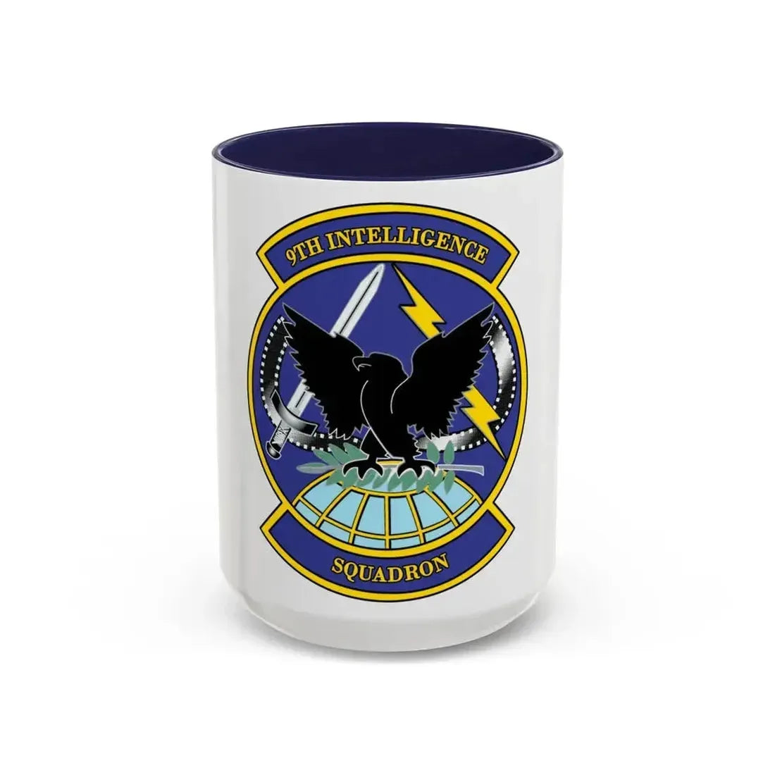 9th Intelligence Sq (U.S. Air Force) Accent Coffee Mug 15oz Navy - Go Mug Yourself