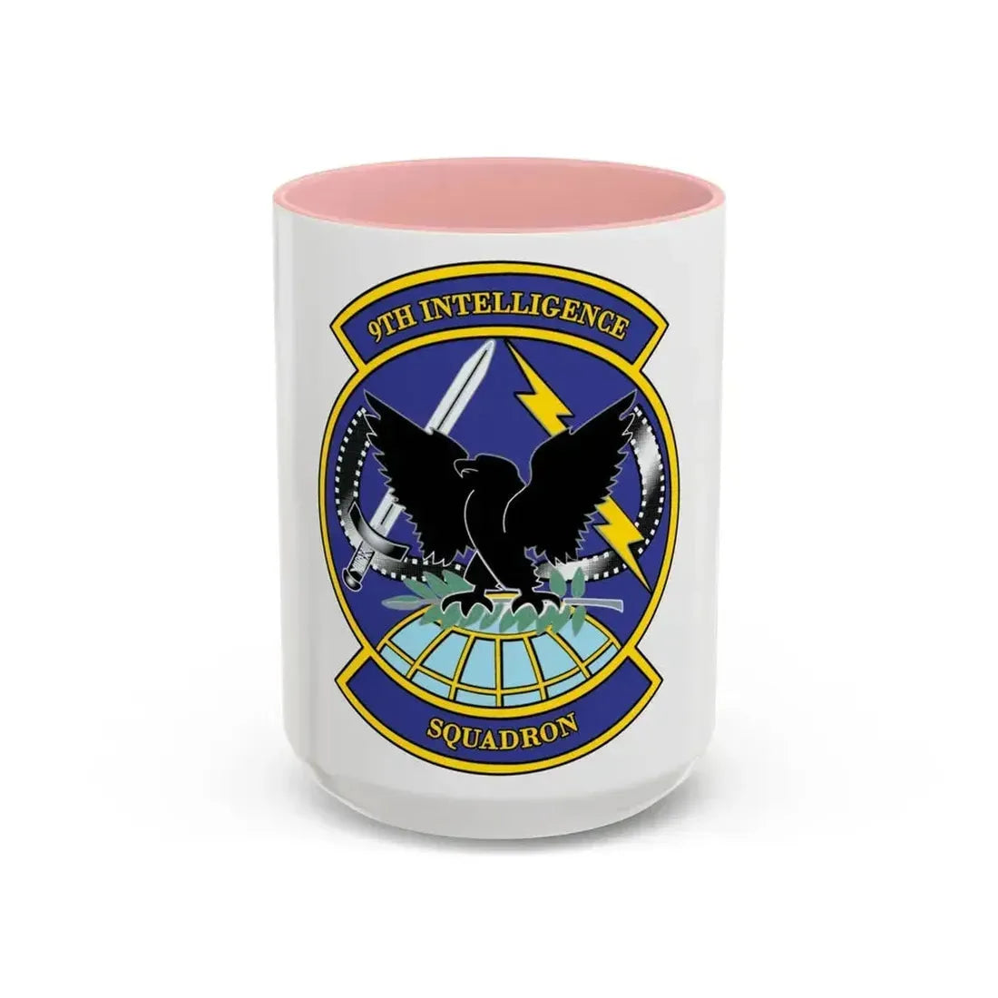 9th Intelligence Sq (U.S. Air Force) Accent Coffee Mug 15oz Pink - Go Mug Yourself