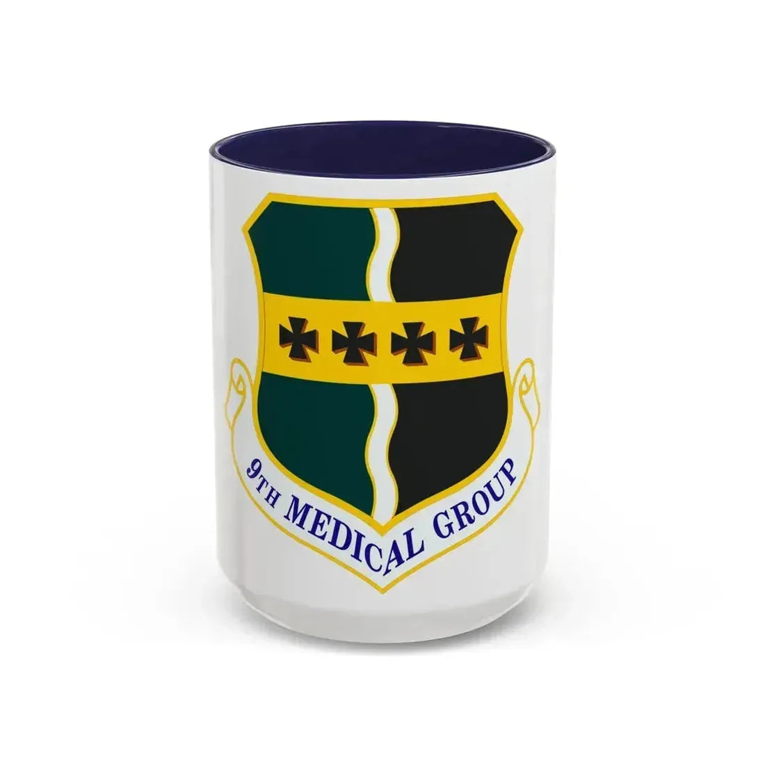 9th Medical Group (U.S. Air Force) Accent Coffee Mug 15oz Navy - Go Mug Yourself