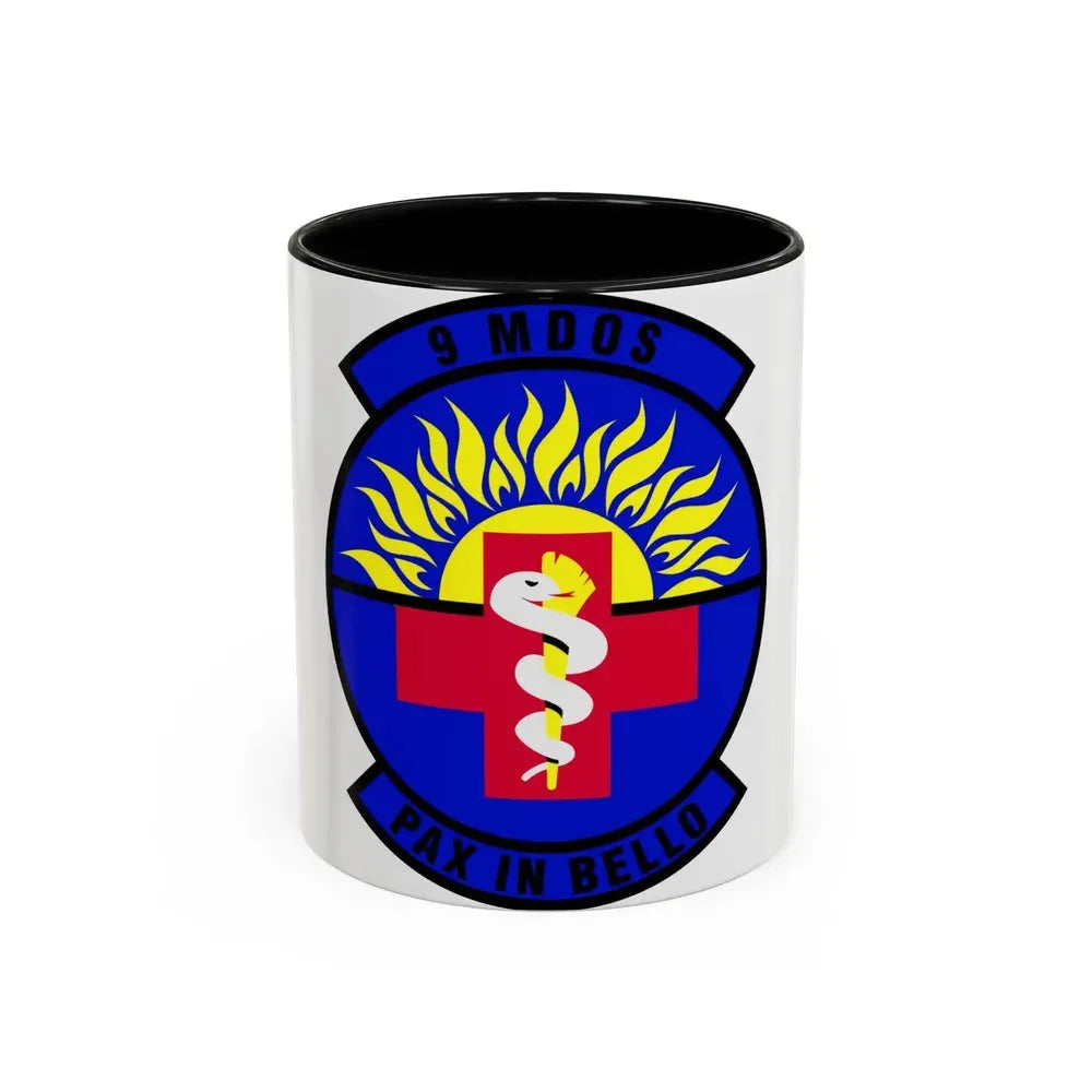 9th Medical Operations Squadron (U.S. Air Force) Accent Coffee Mug 11oz Black - Go Mug Yourself