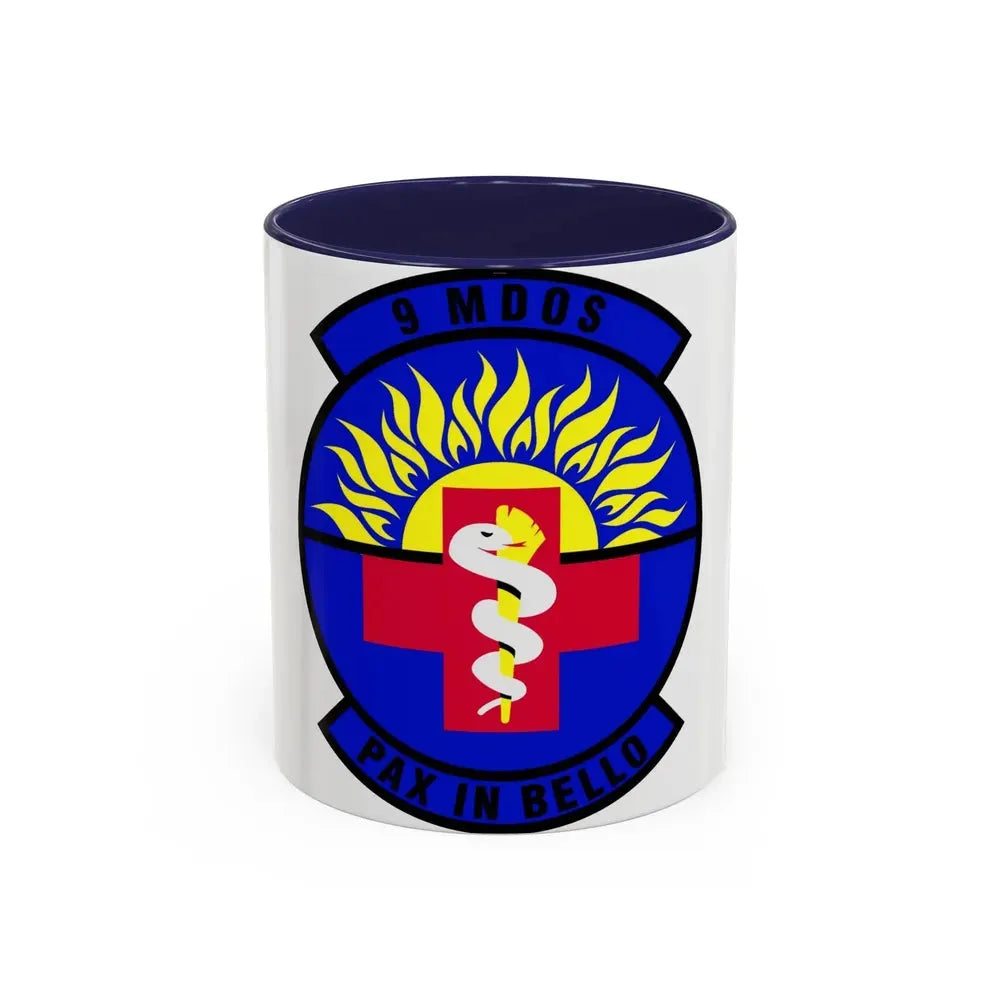 9th Medical Operations Squadron (U.S. Air Force) Accent Coffee Mug 11oz Navy - Go Mug Yourself