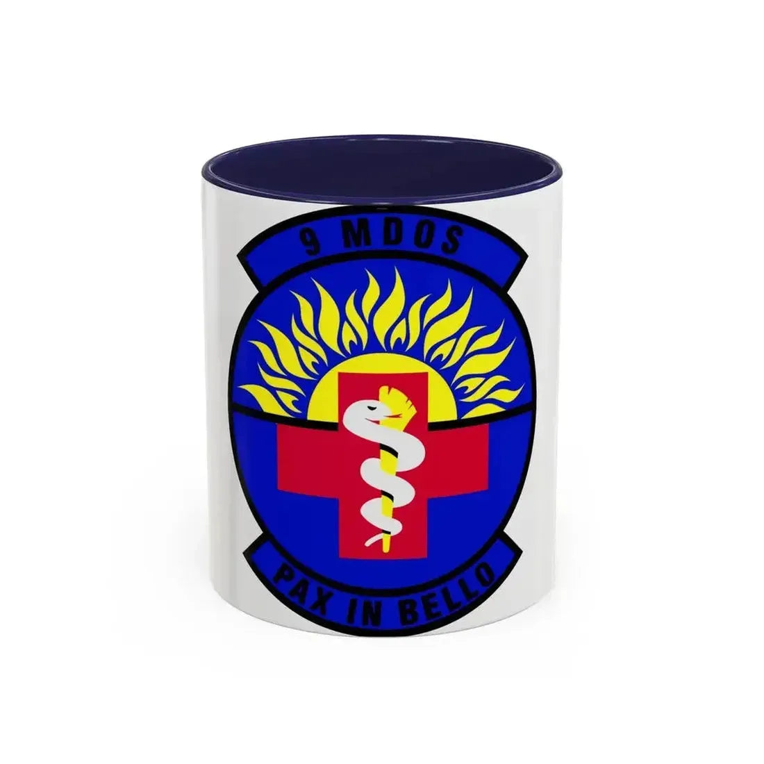 9th Medical Operations Squadron (U.S. Air Force) Accent Coffee Mug 11oz Navy - Go Mug Yourself