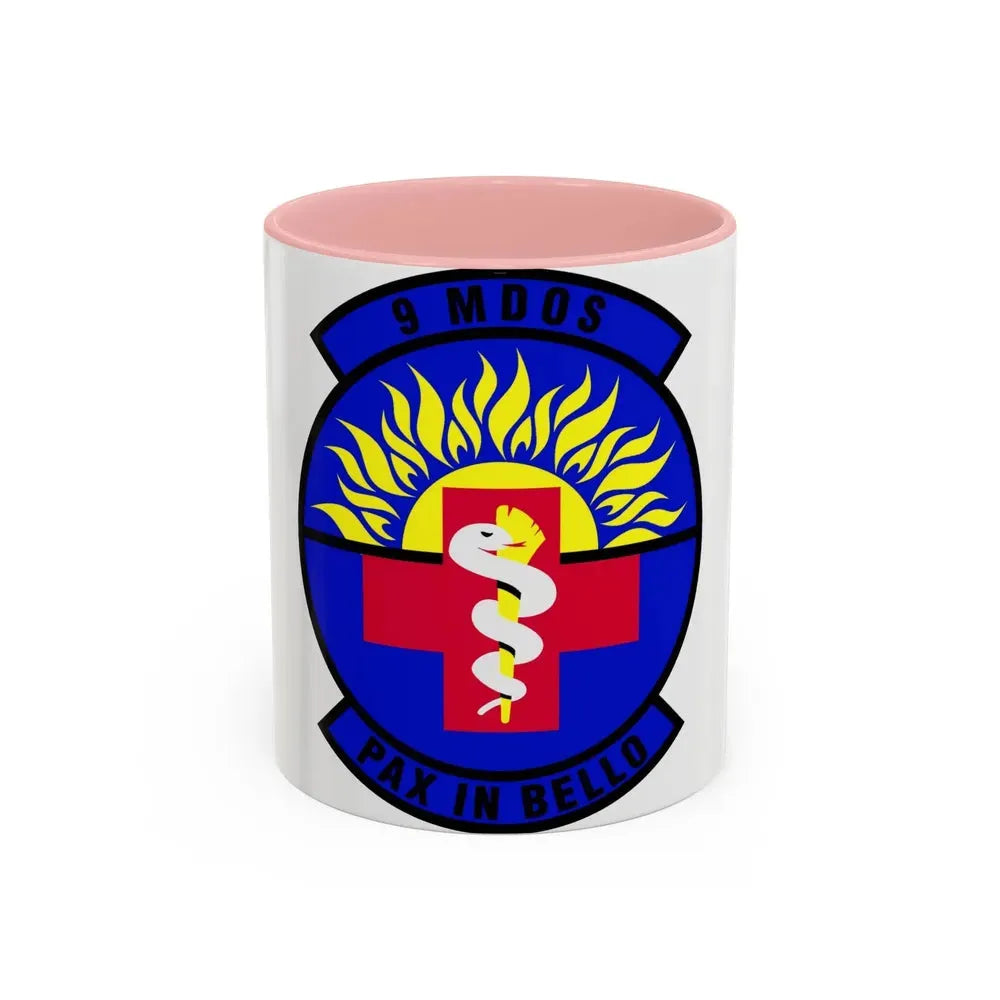 9th Medical Operations Squadron (U.S. Air Force) Accent Coffee Mug 11oz Pink - Go Mug Yourself