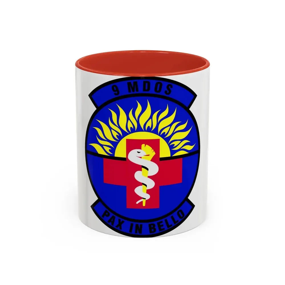 9th Medical Operations Squadron (U.S. Air Force) Accent Coffee Mug 11oz Red - Go Mug Yourself