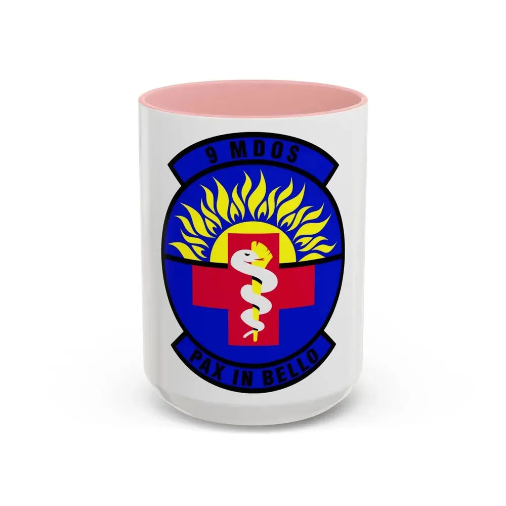 9th Medical Operations Squadron (U.S. Air Force) Accent Coffee Mug 15oz Pink - Go Mug Yourself