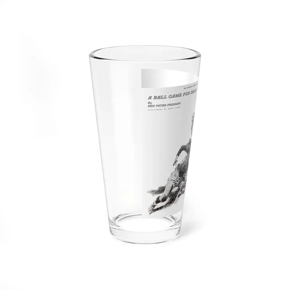 A Ball Game for Delia, The Saturday Evening Post, November 11, 1939 (Magazine Illustration) Pint Glass 16oz - Go Mug Yourself