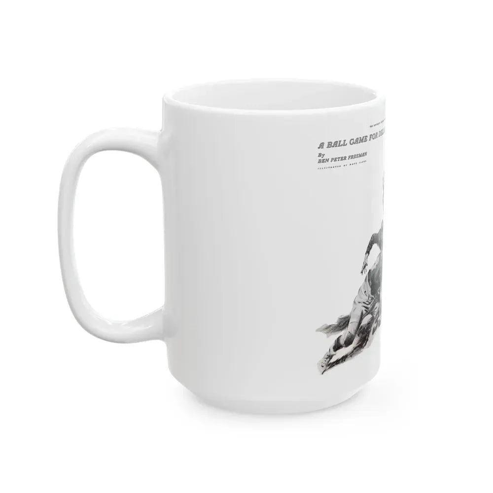 A Ball Game for Delia, The Saturday Evening Post, November 11, 1939 - White Coffee Mug - Go Mug Yourself