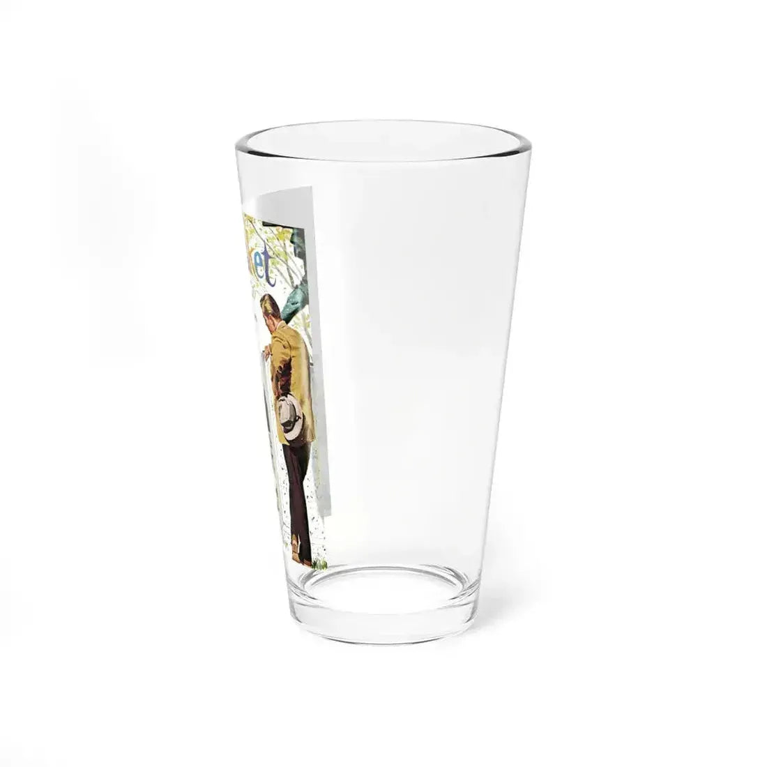 A Basket of Violets, Good Housekeeping, April 1958 (Magazine Illustration) Pint Glass 16oz - Go Mug Yourself