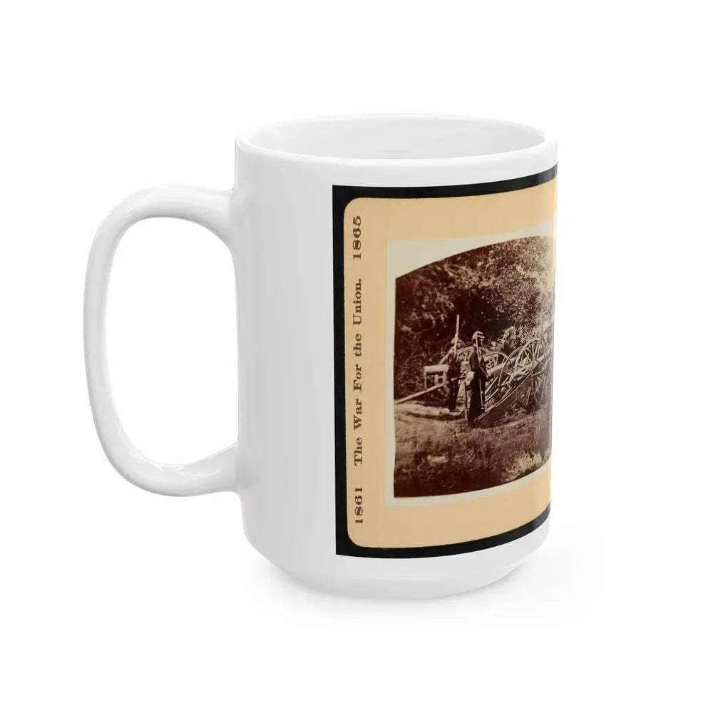 A Battery Of Quaker Guns 001 (U.S. Civil War) White Coffee Mug - Go Mug Yourself