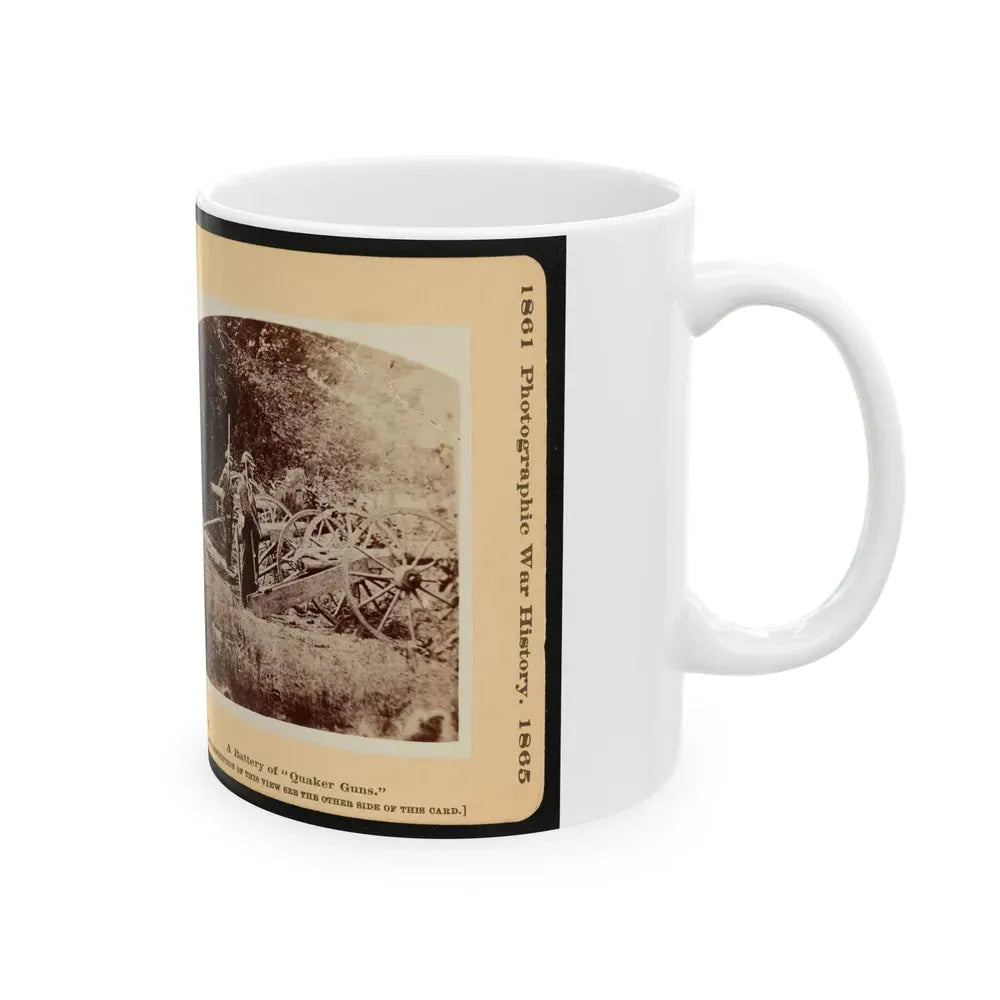 A Battery Of Quaker Guns 001 (U.S. Civil War) White Coffee Mug - Go Mug Yourself