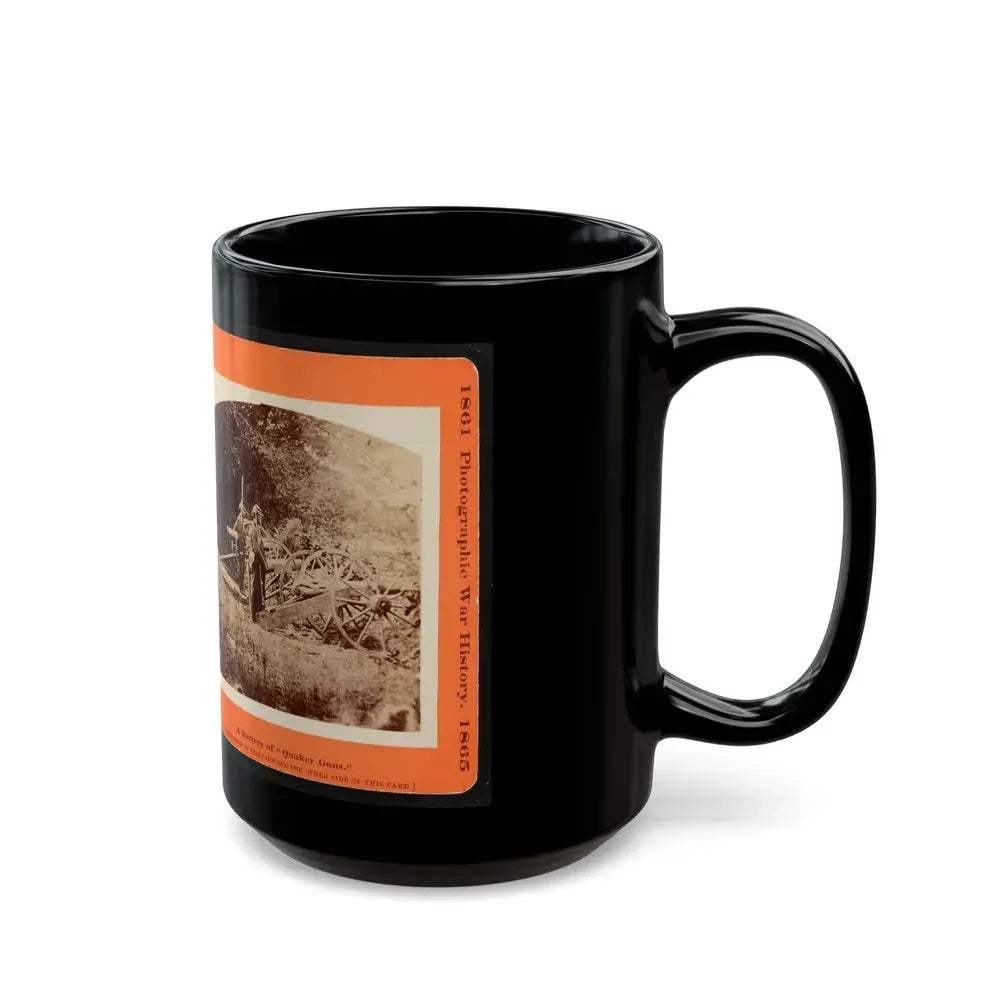 A Battery Of Quaker Guns (U.S. Civil War) Black Coffee Mug - Go Mug Yourself