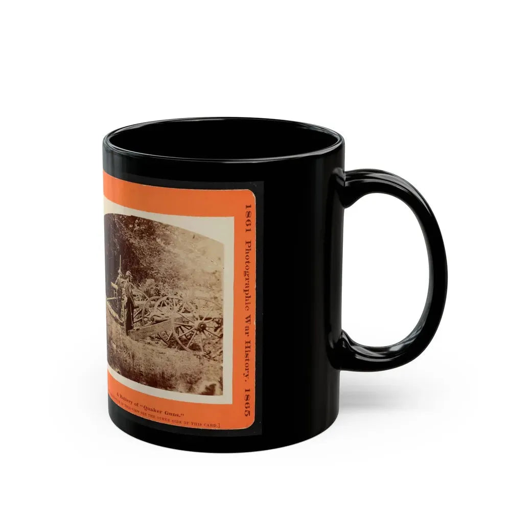 A Battery Of Quaker Guns (U.S. Civil War) Black Coffee Mug - Go Mug Yourself