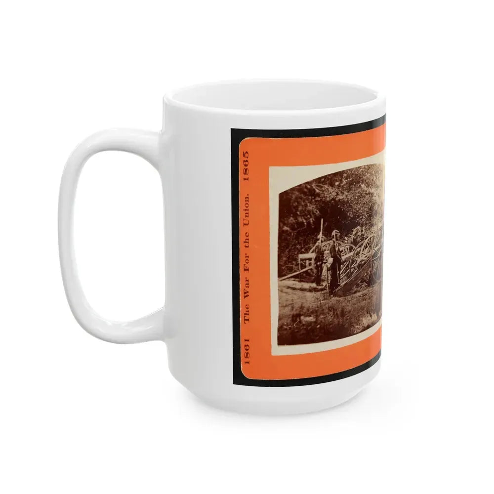 A Battery Of Quaker Guns (U.S. Civil War) White Coffee Mug - Go Mug Yourself