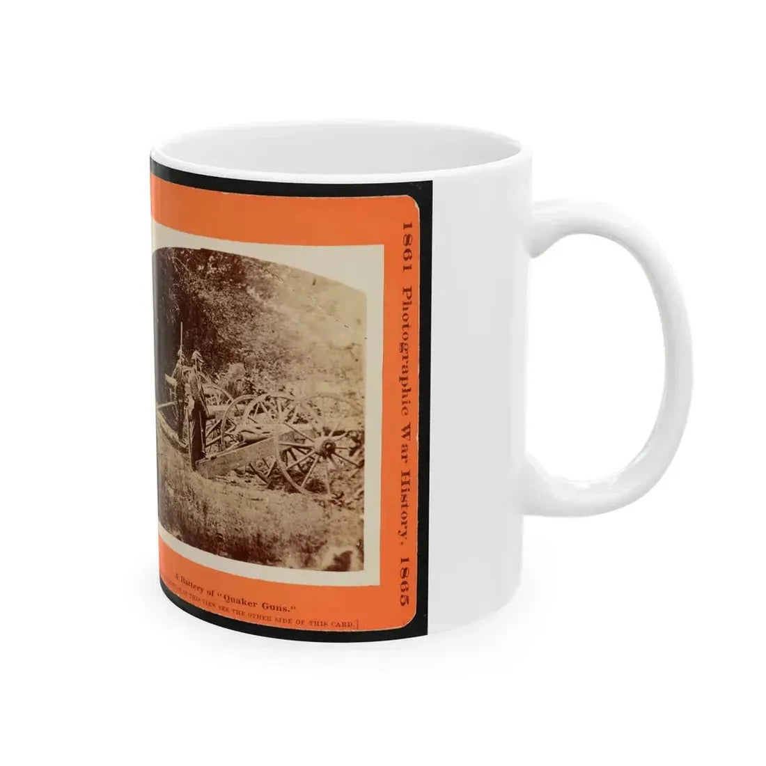 A Battery Of Quaker Guns (U.S. Civil War) White Coffee Mug - Go Mug Yourself