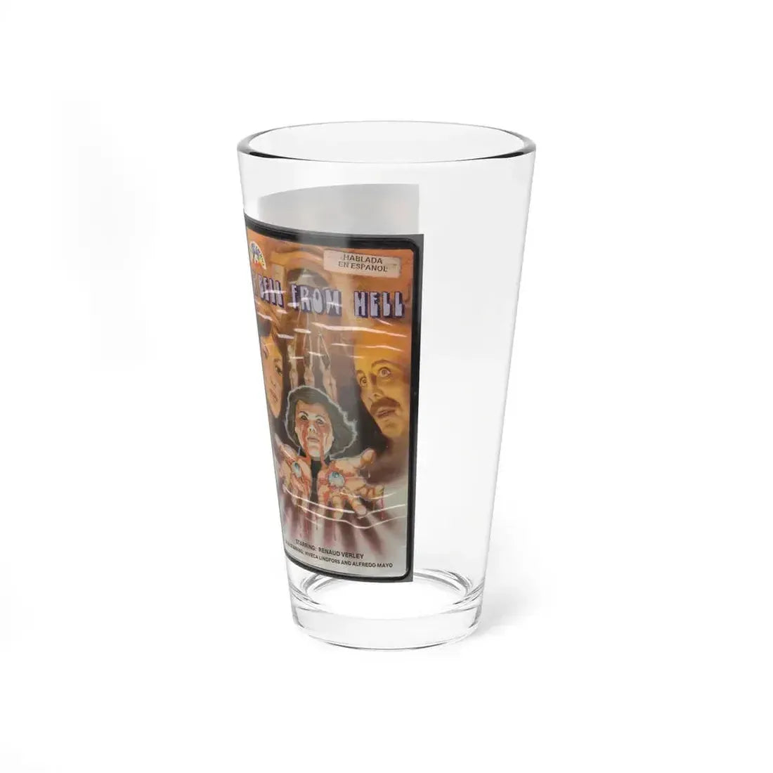 A BELL FROM HELL (VHS COVER) Pint Glass 16oz - Go Mug Yourself
