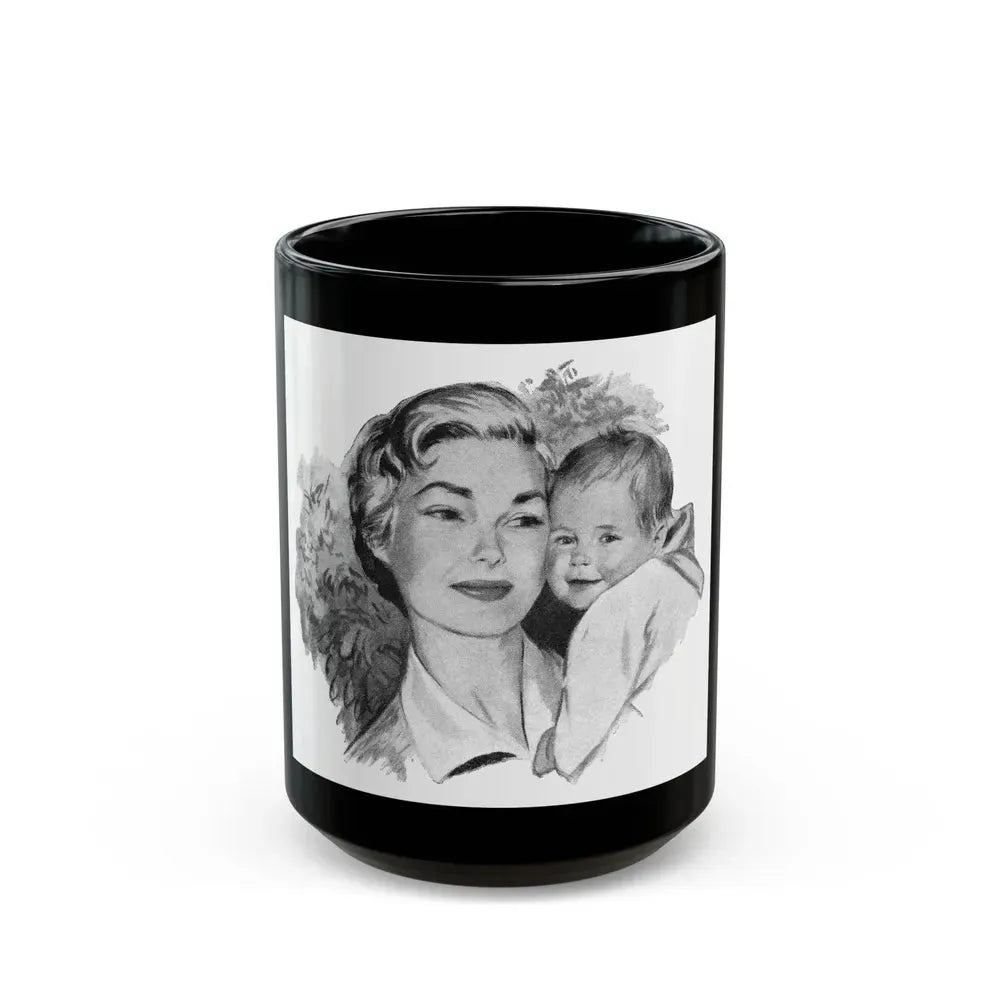 A Big Boy Now by Jill Gill (1), Wife And Home magazine, 1957 - Black Coffee Mug 15oz - Go Mug Yourself