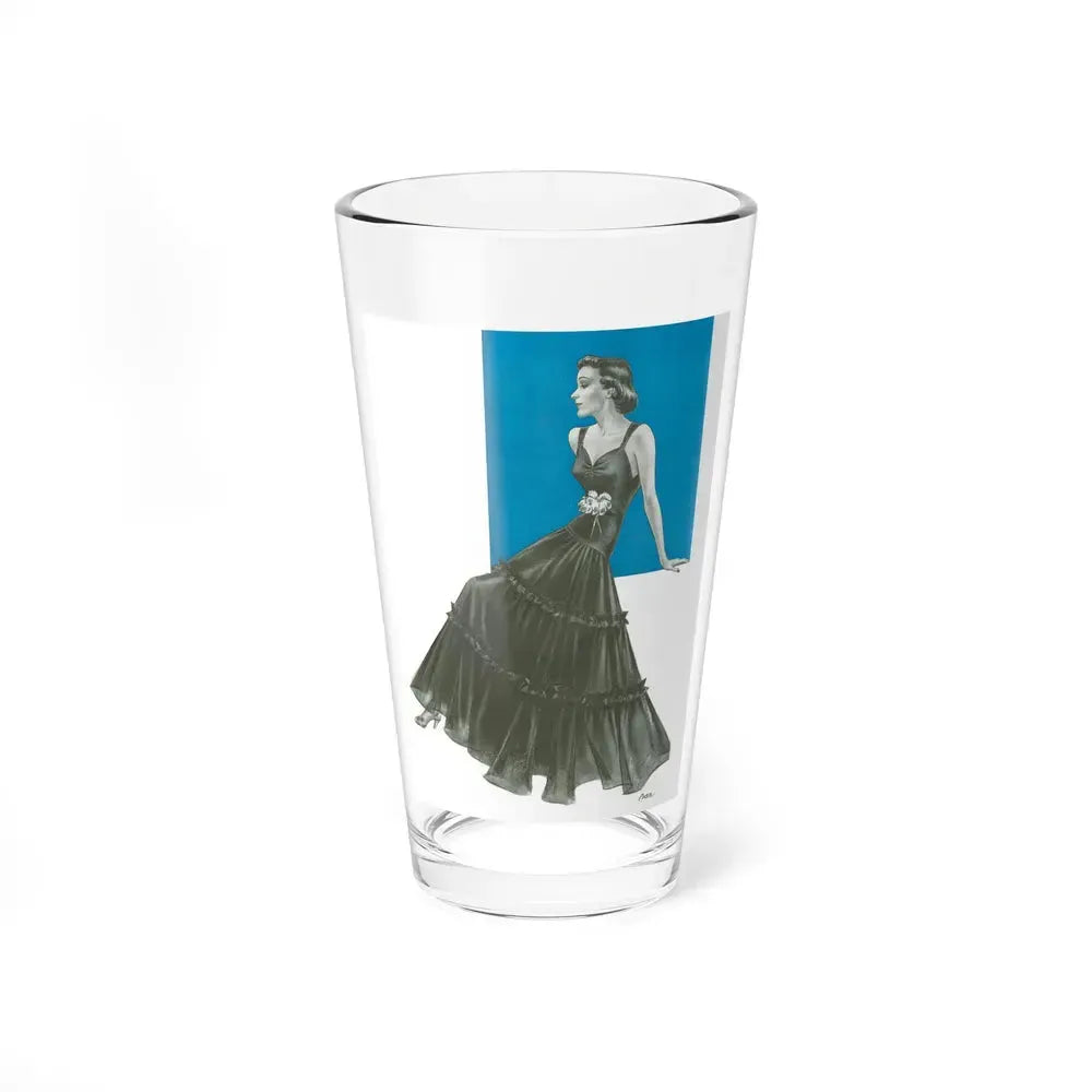 A Black Dress advertisement, 1937 (Magazine Illustration) Pint Glass 16oz 16oz - Go Mug Yourself