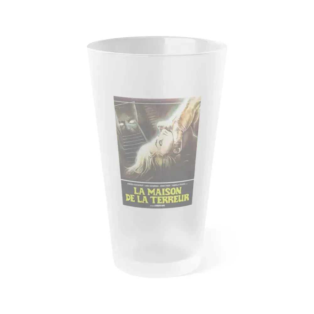 A BLADE IN THE DARK (FRENCH) 1983 Movie Poster - Frosted Pint Glass 16oz 16oz Frosted - Go Mug Yourself