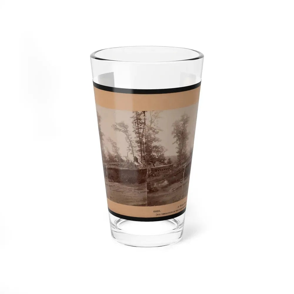 A Block House (U.S. Civil War) Pint Glass 16oz 16oz - Go Mug Yourself