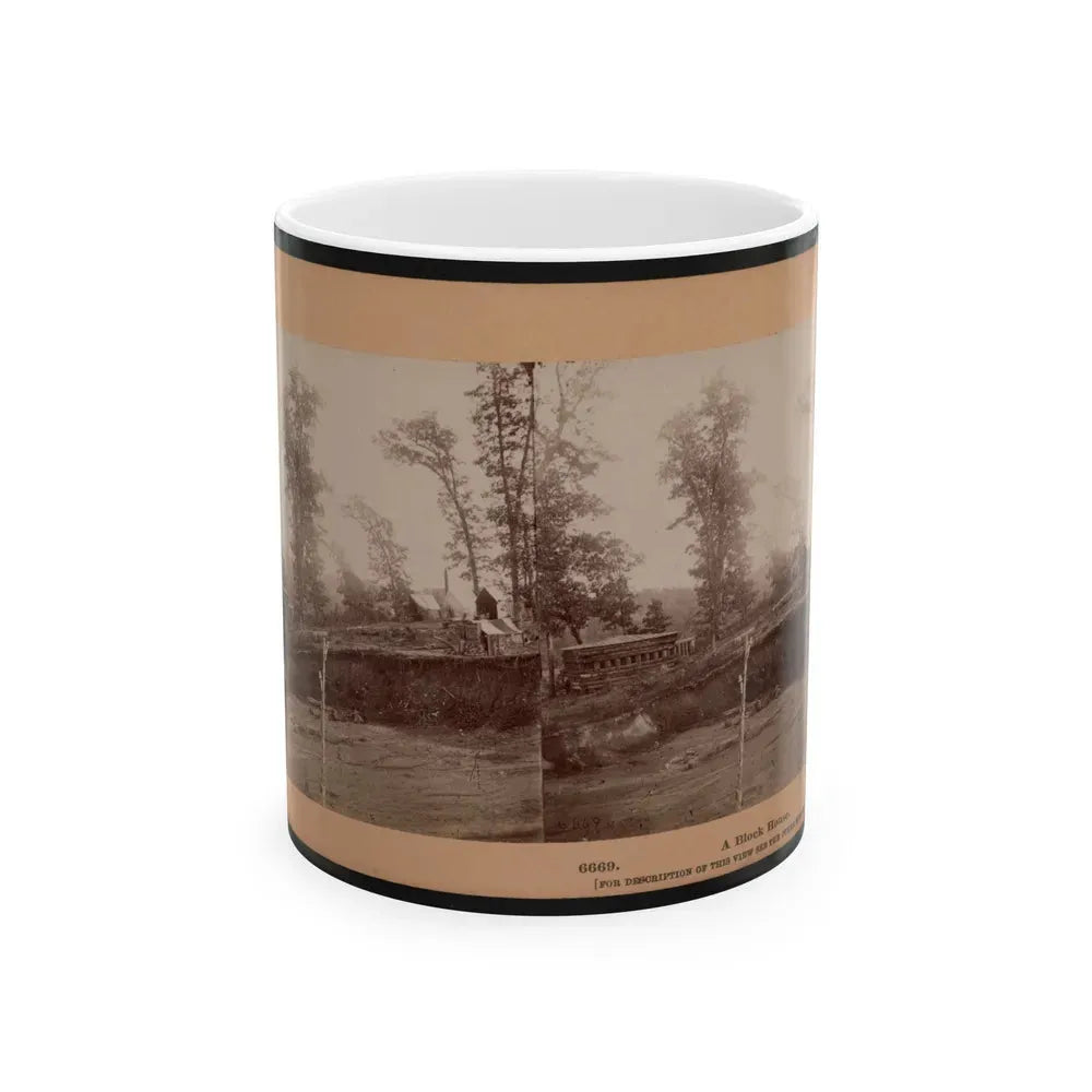 A Block House (U.S. Civil War) White Coffee Mug 11oz - Go Mug Yourself